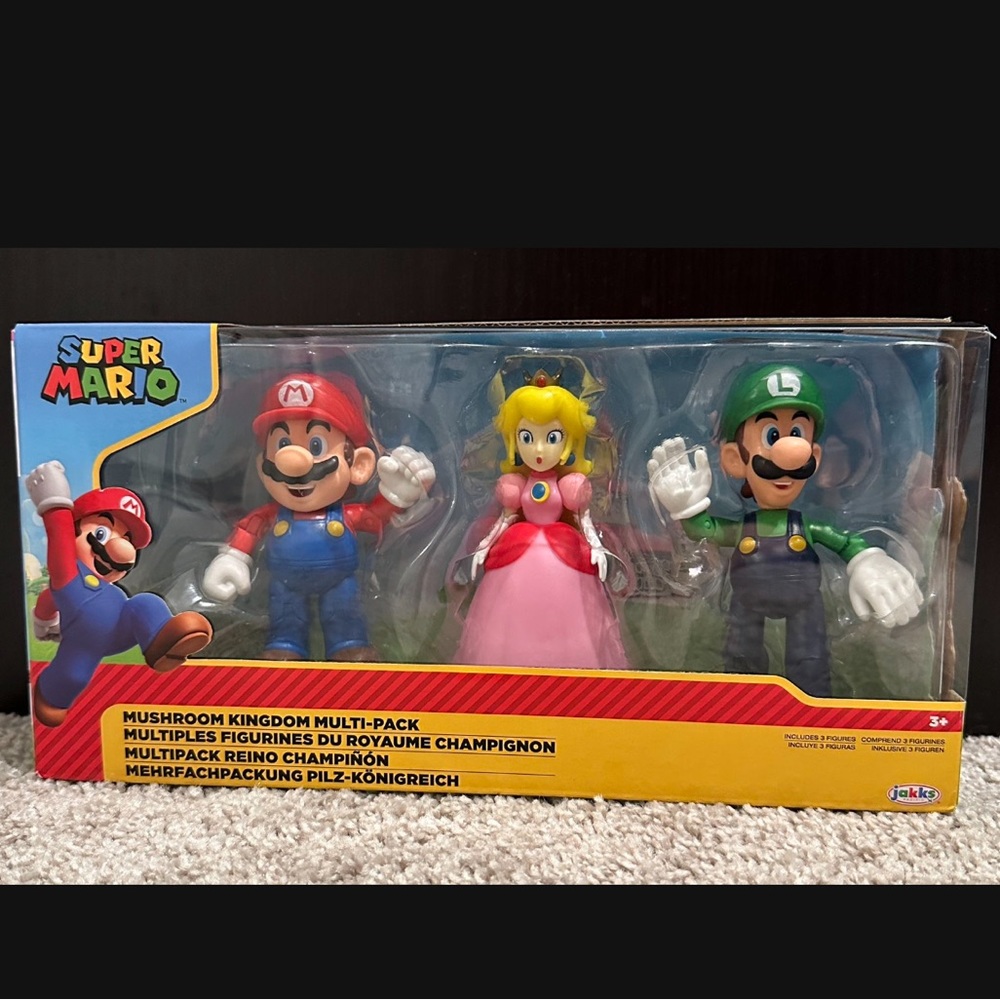SUPER MARIO Nintendo Mushroom Kingdom Diorama Figure 3-Pack